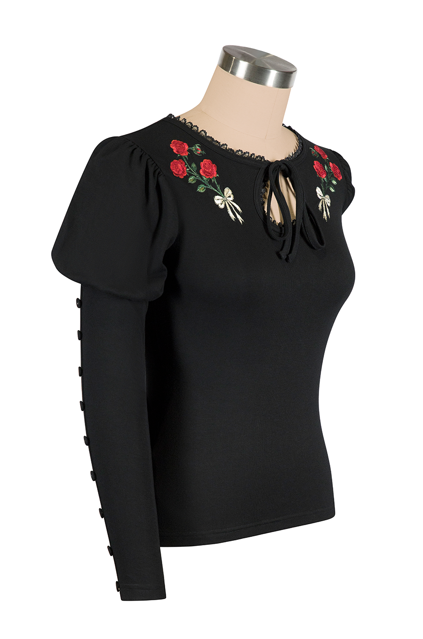 Rouge Noir Rose Top