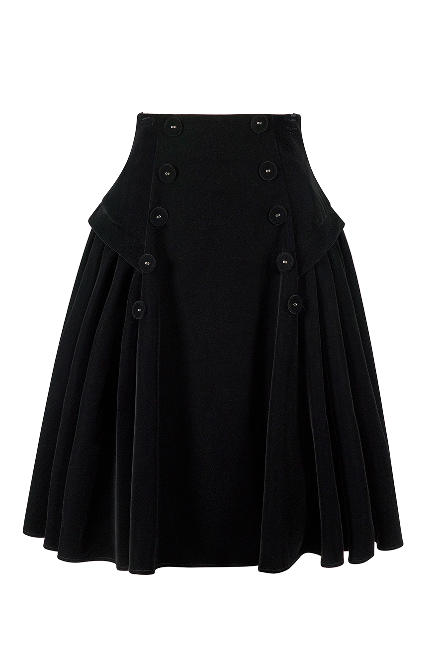 Rouge Noir Velvet Full Skirt