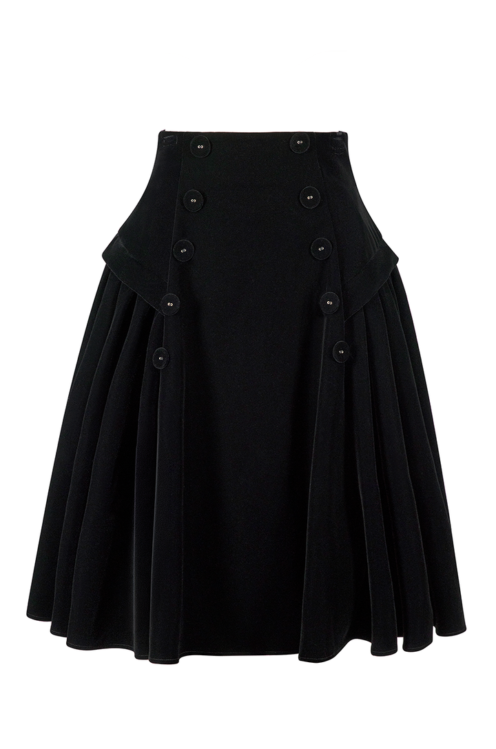 Rouge Noir Velvet Full Skirt