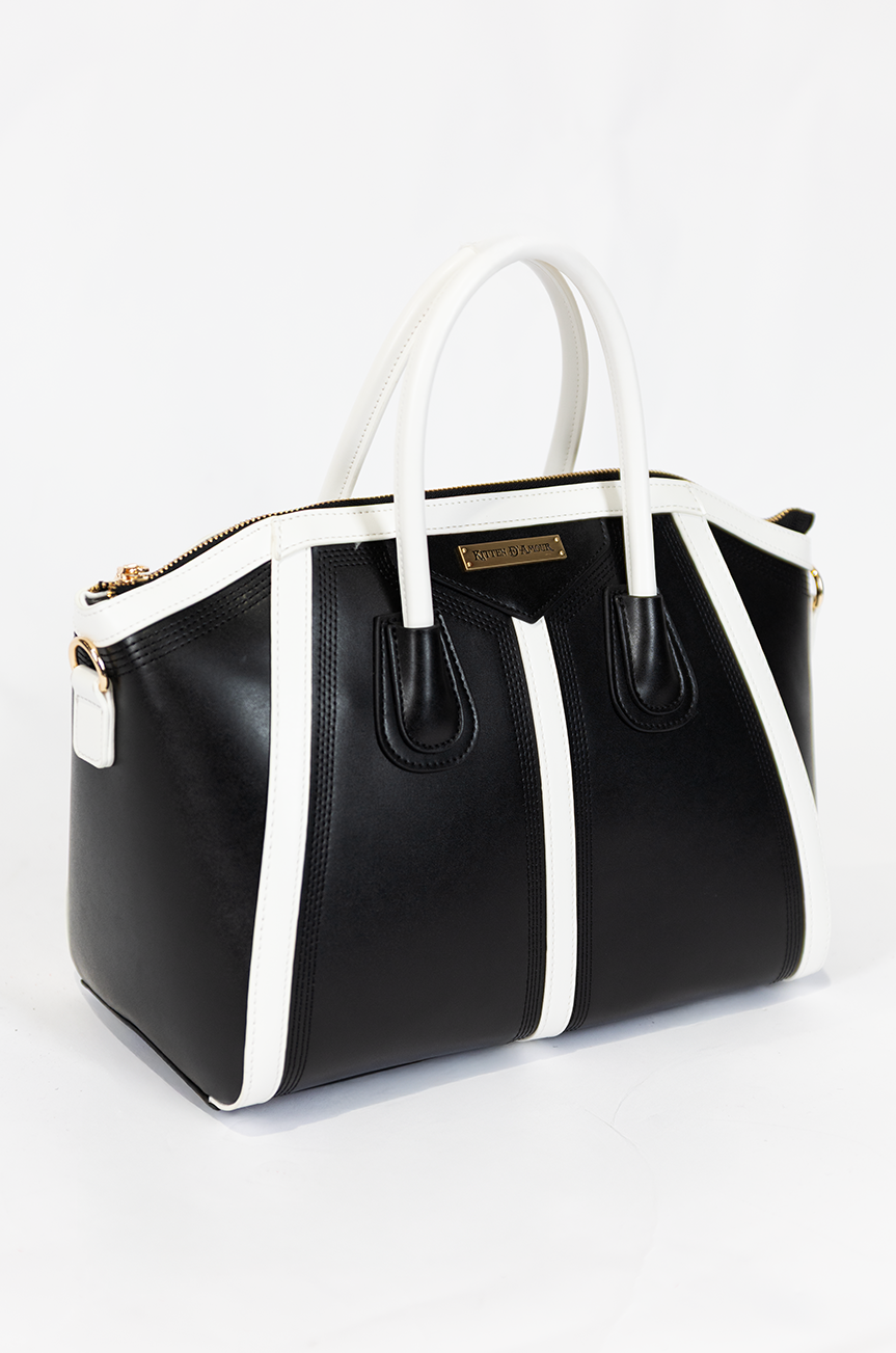 Ruby-Jean Handbag (Black/White)