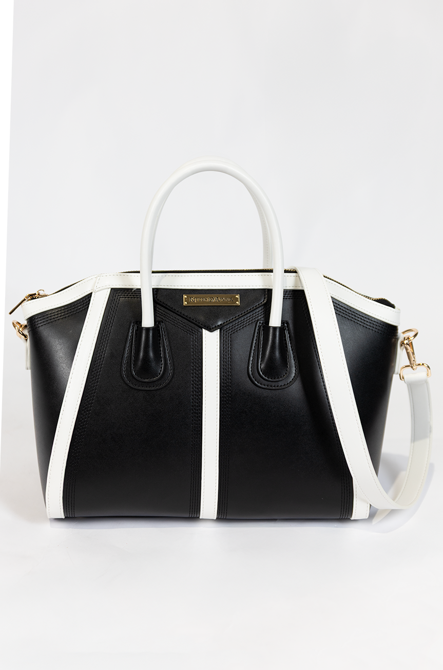 Ruby-Jean Handbag (Black/White)