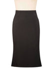 Sherlock Fluted Wiggle Skirt (Black)