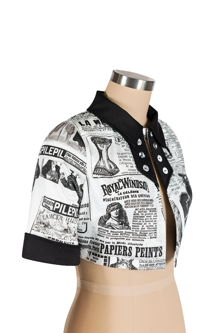 Read All About It Crop Jacket