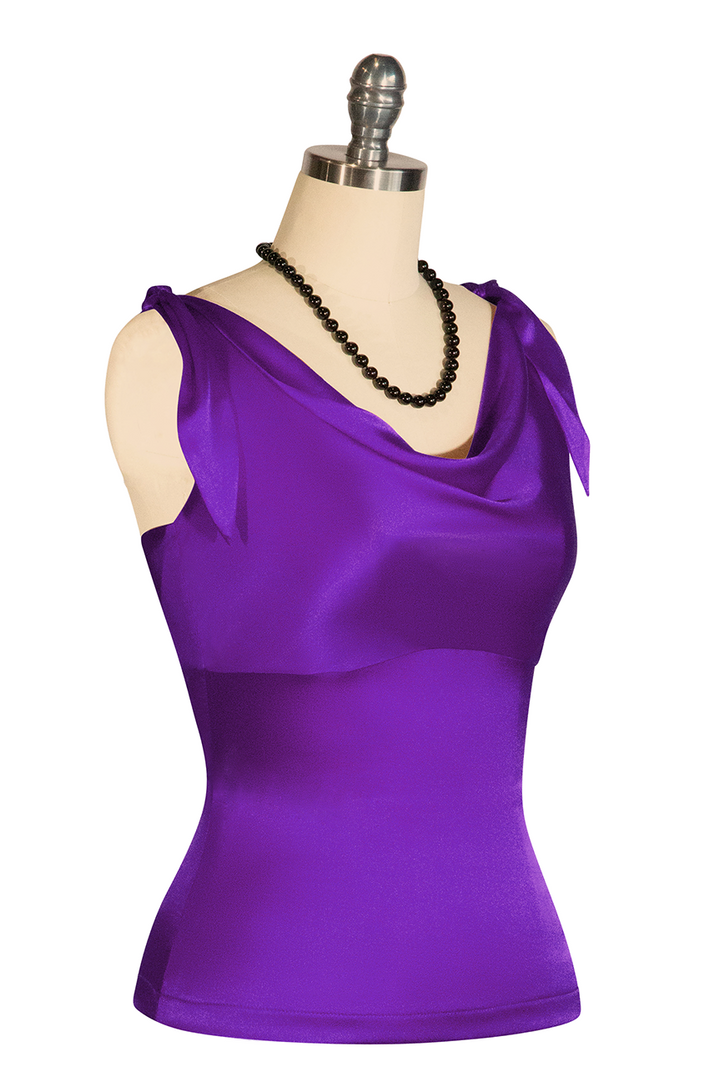 D'Amour Classic Cowl Top (Purple)