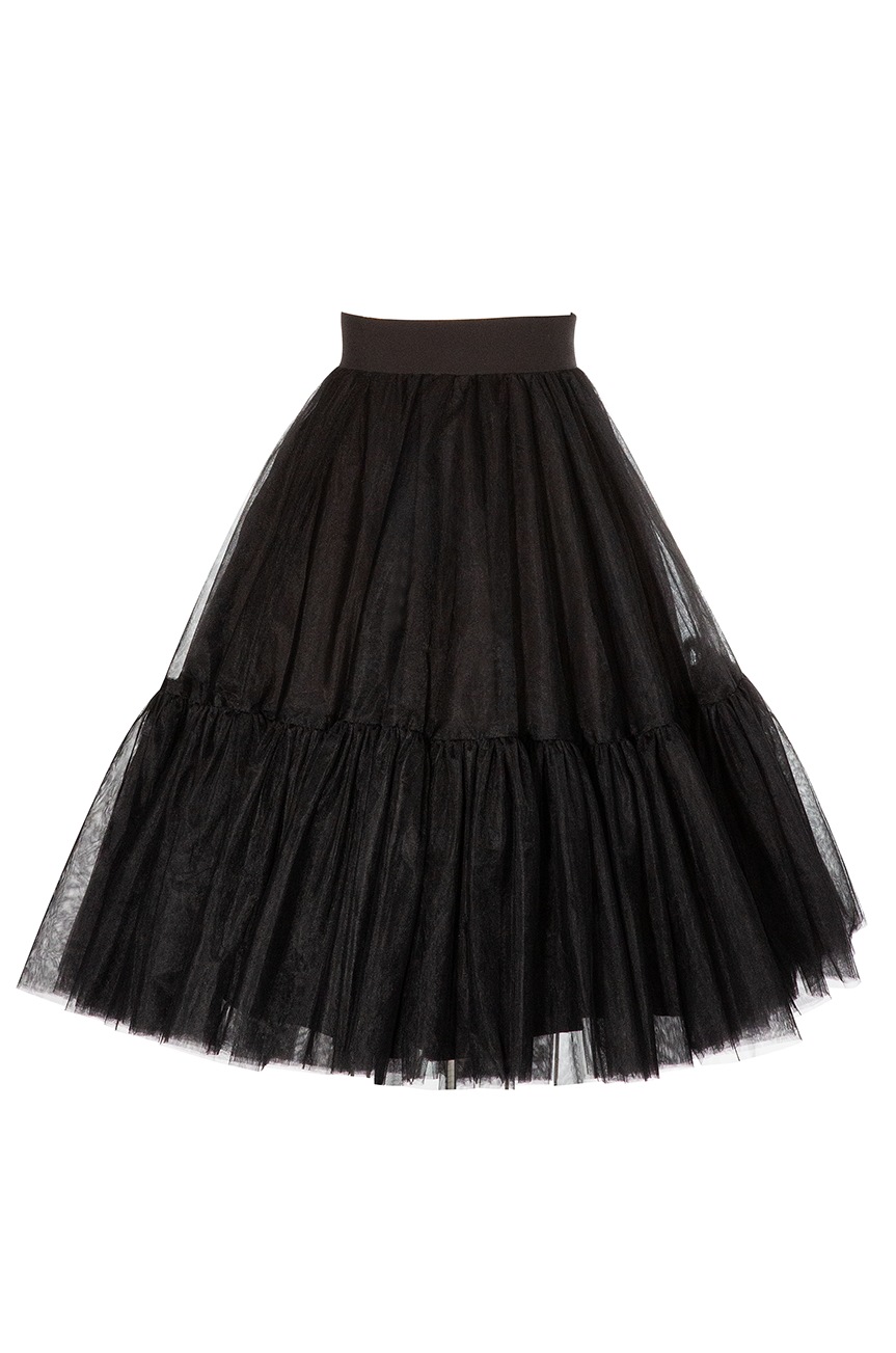 Anarchy Tulle Skirt (Black) - Kitten D'Amour
