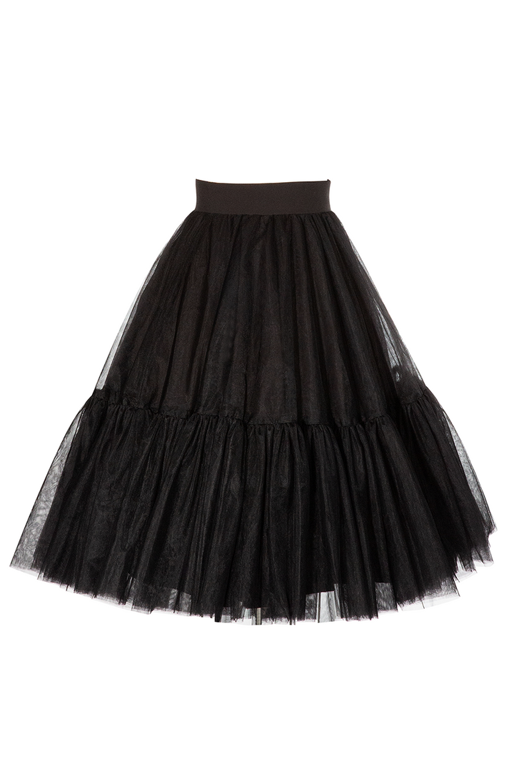 Anarchy Tulle Skirt (Black) - Kitten D'Amour