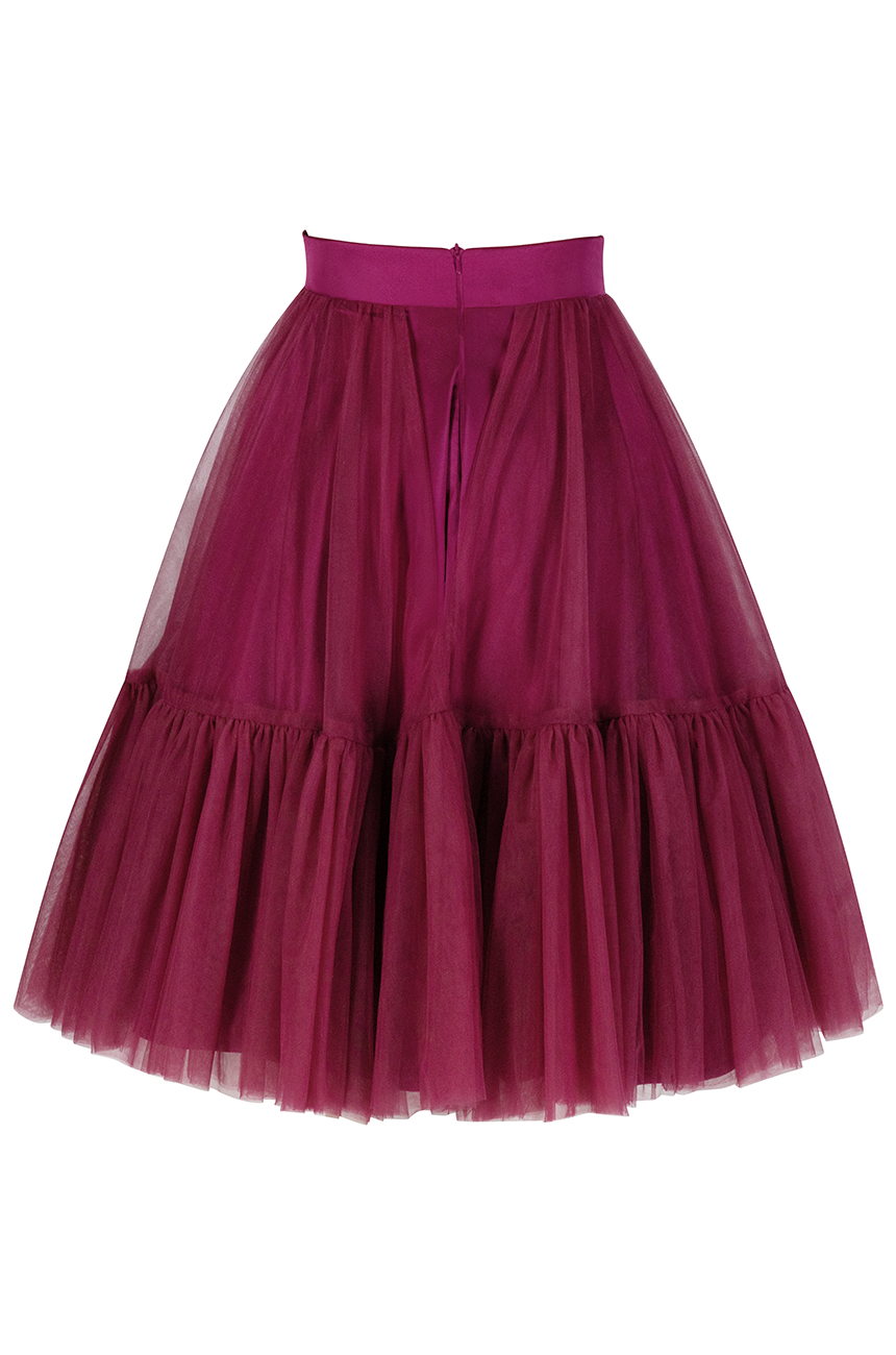 La Vita Romantica Tulle Skirt (Cherry)