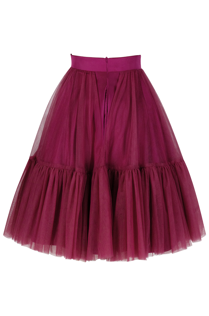 La Vita Romantica Tulle Skirt (Cherry)