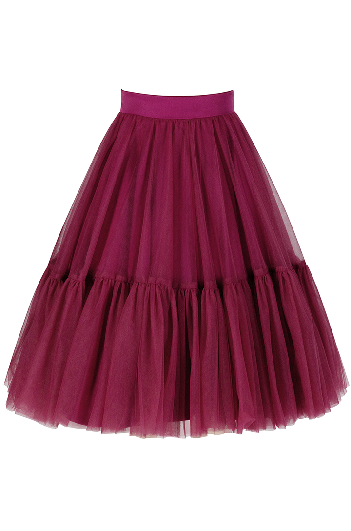 La Vita Romantica Tulle Skirt (Cherry)