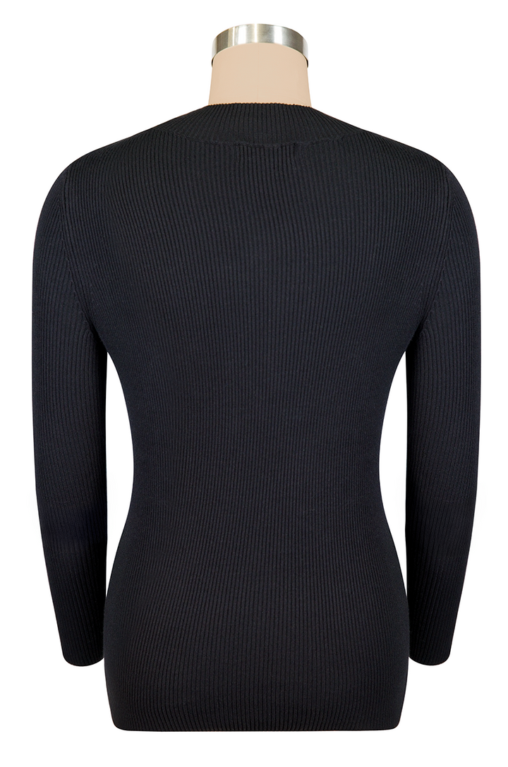 TurtleNeck Knit Top (Black)