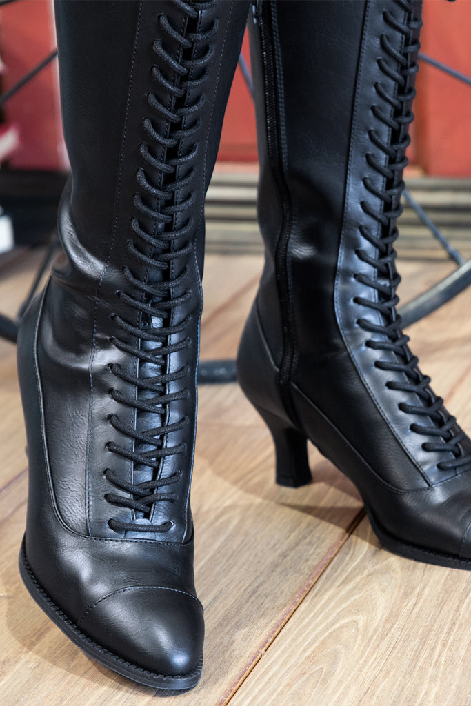 Victoriana Calf High Boots (Black)