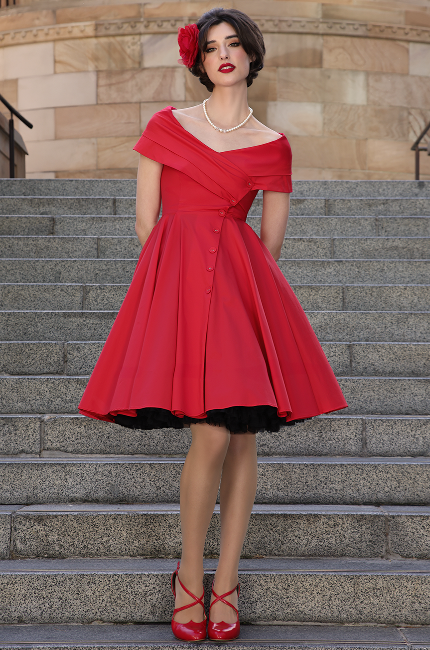 Buy D'Amour L'Avenue Dress Red Buy D'Amour L'Avenue Dress Red
