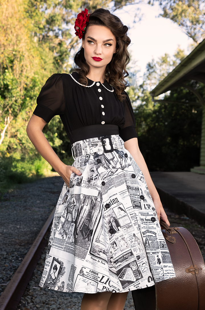 Read All About It Full Skirt