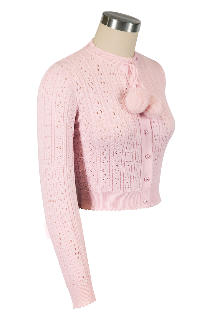Pom Pom Pussycat Cardigan (Pink)