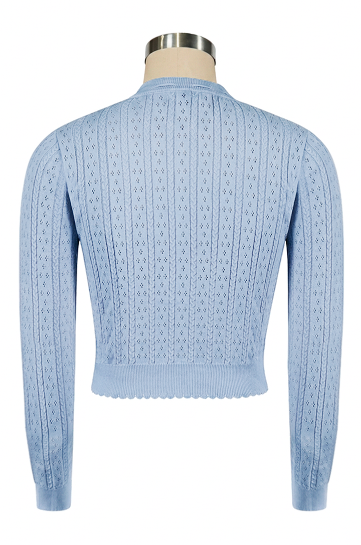 Pom Pom Pussycat Cardigan (Blue)