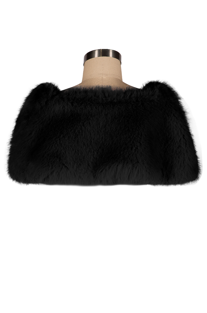 Bombshell Fur Wrap (Black)