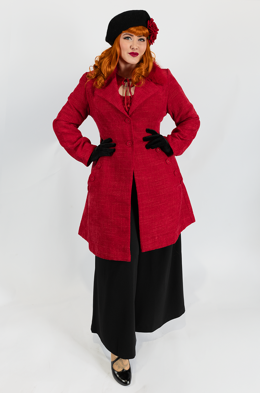 Me Oh My Fur Collar Coat