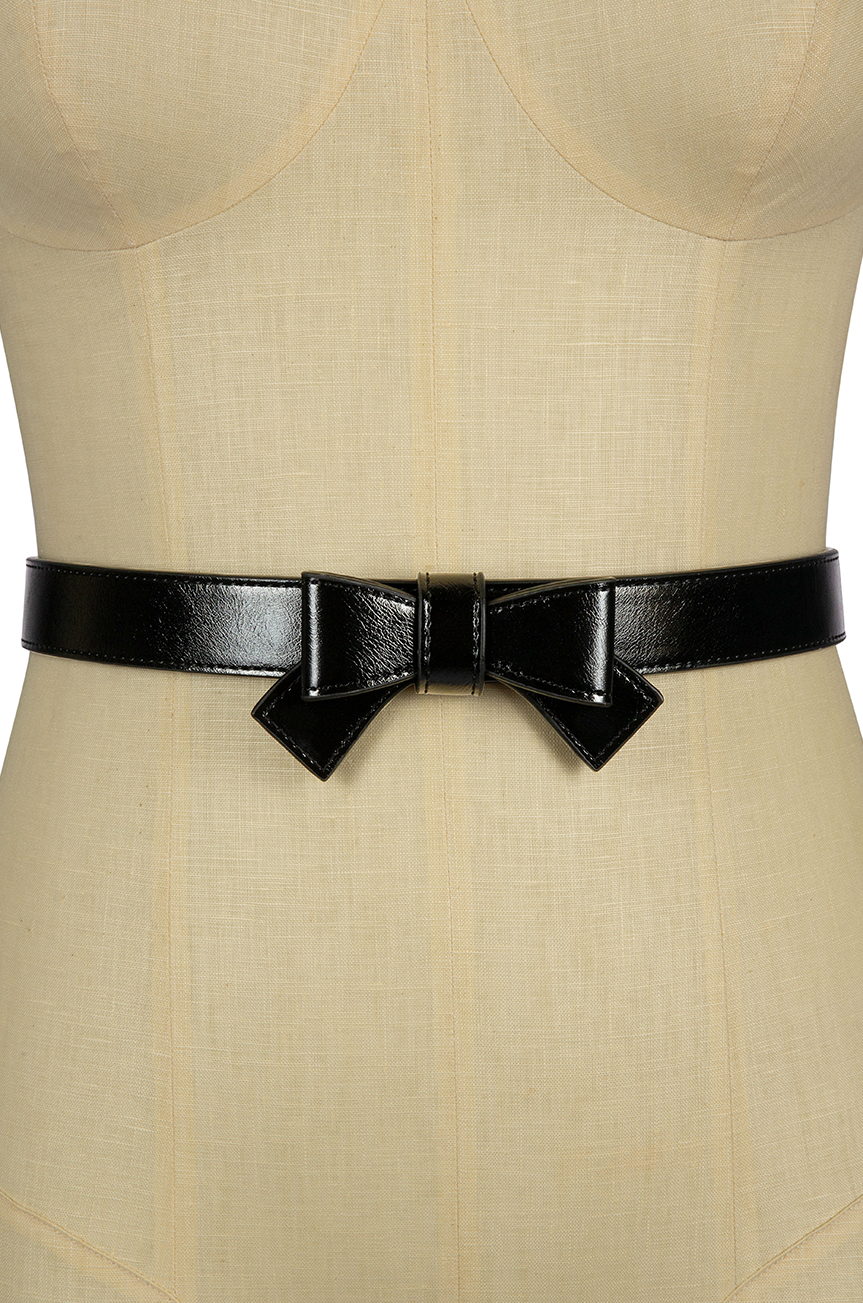 Pretty Kitty Follies Bow Belt (Black)