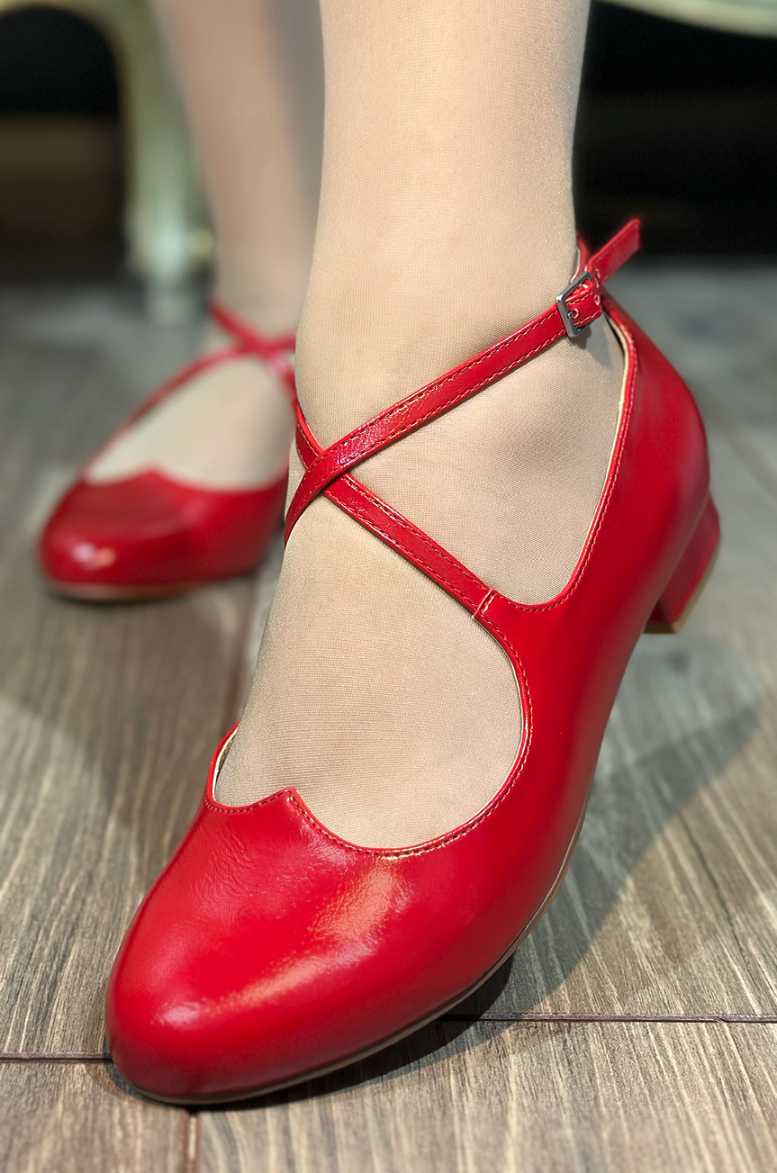 Vixen Ballerina Shoe (Red) – Kitten D'Amour - Main Image