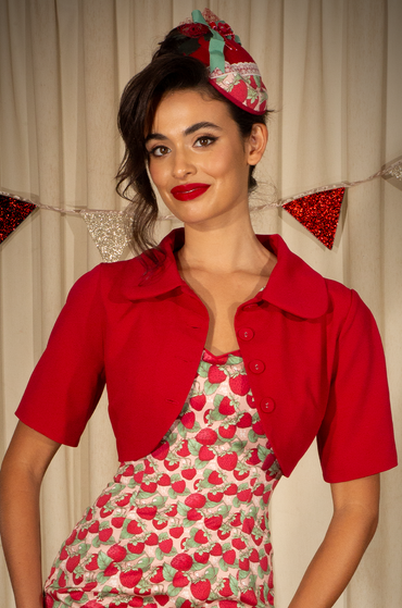 Miss Strawberry Pageant Crop Jacket