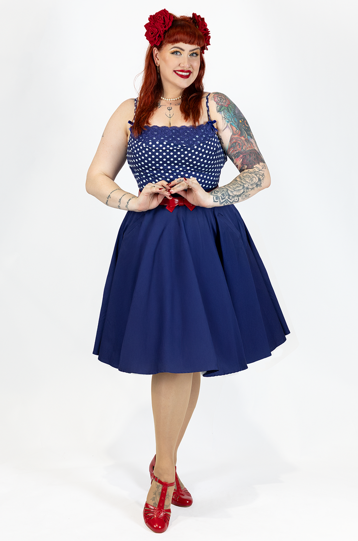 Dottie Darling Skirt (Navy)