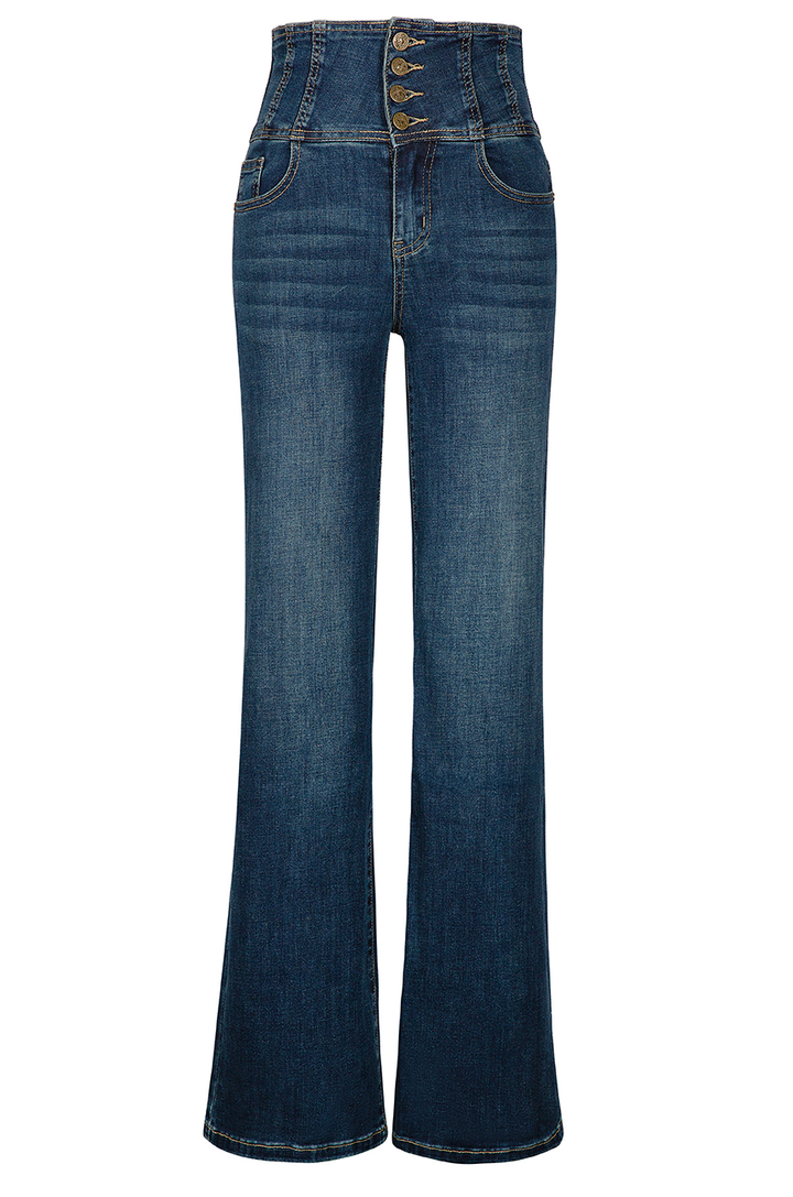 Vegas Wide Leg Denim Jean (Dark Denim)
