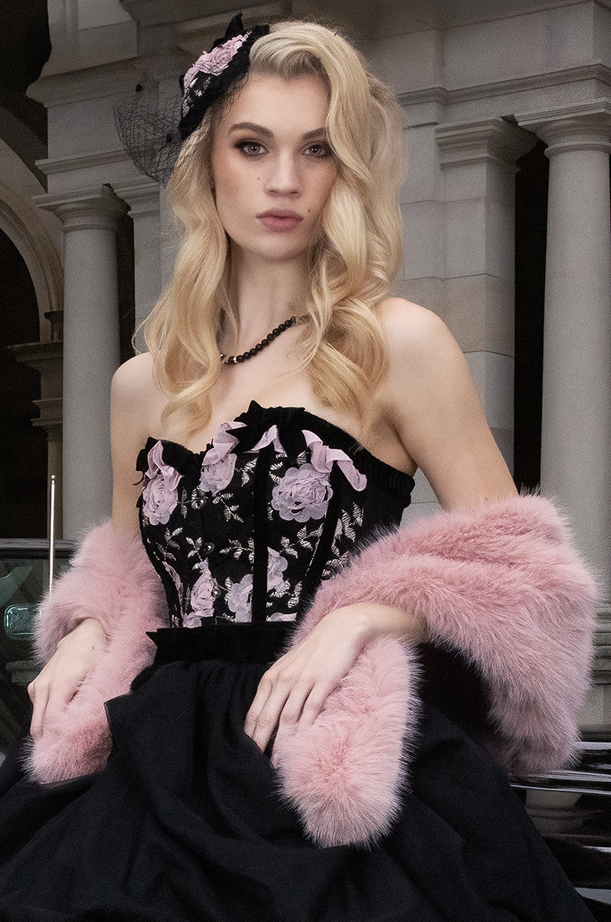 Bombshell Fur Wrap (Pink)