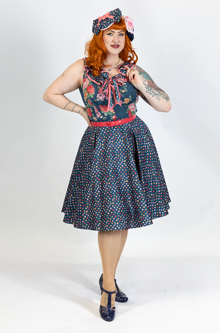 Fiorenza Circle Spot Skirt