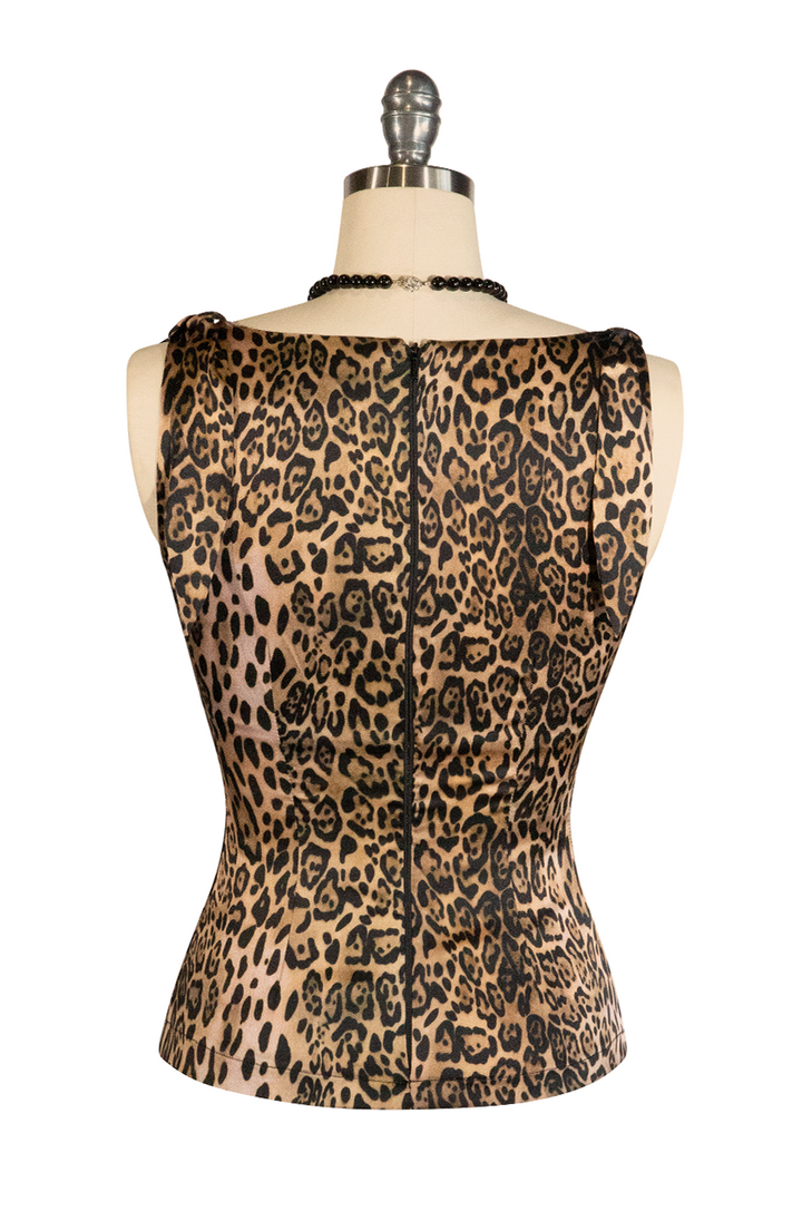 Queen Of The Jungle Cowl Top (Print)