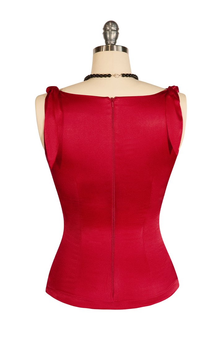 Queen Of The Jungle Cowl Top (Red)