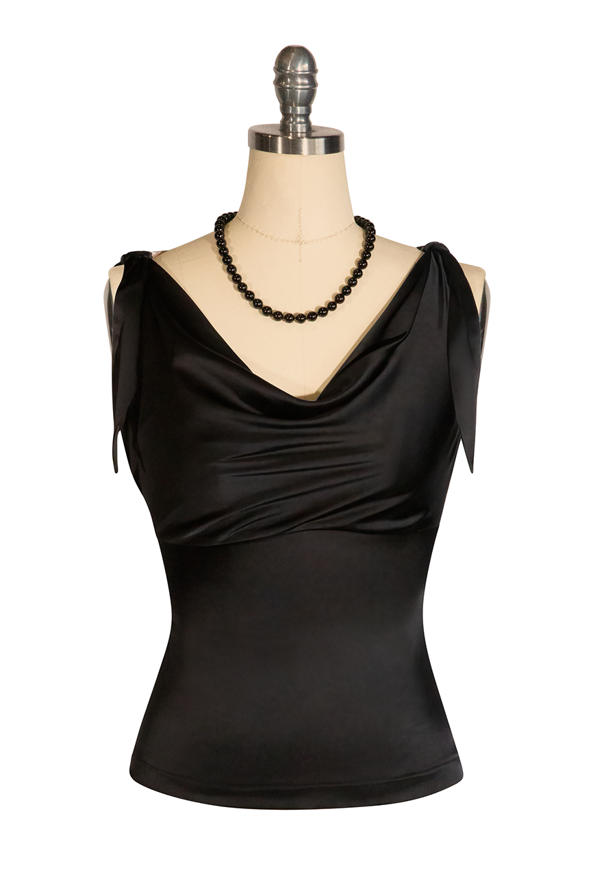 Queen Of The Jungle Cowl Top (Black)