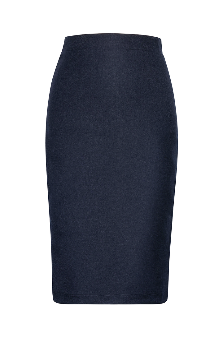 Dangerous Curves Pencil Skirt (Navy)