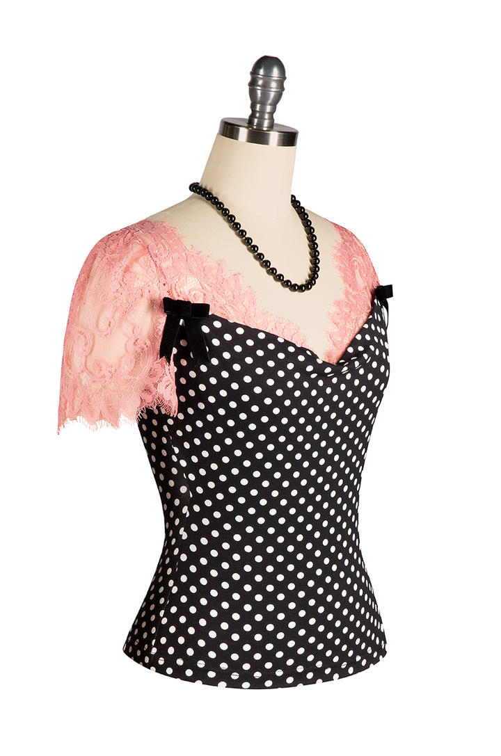 Cosette Drape Front Top (Spot)