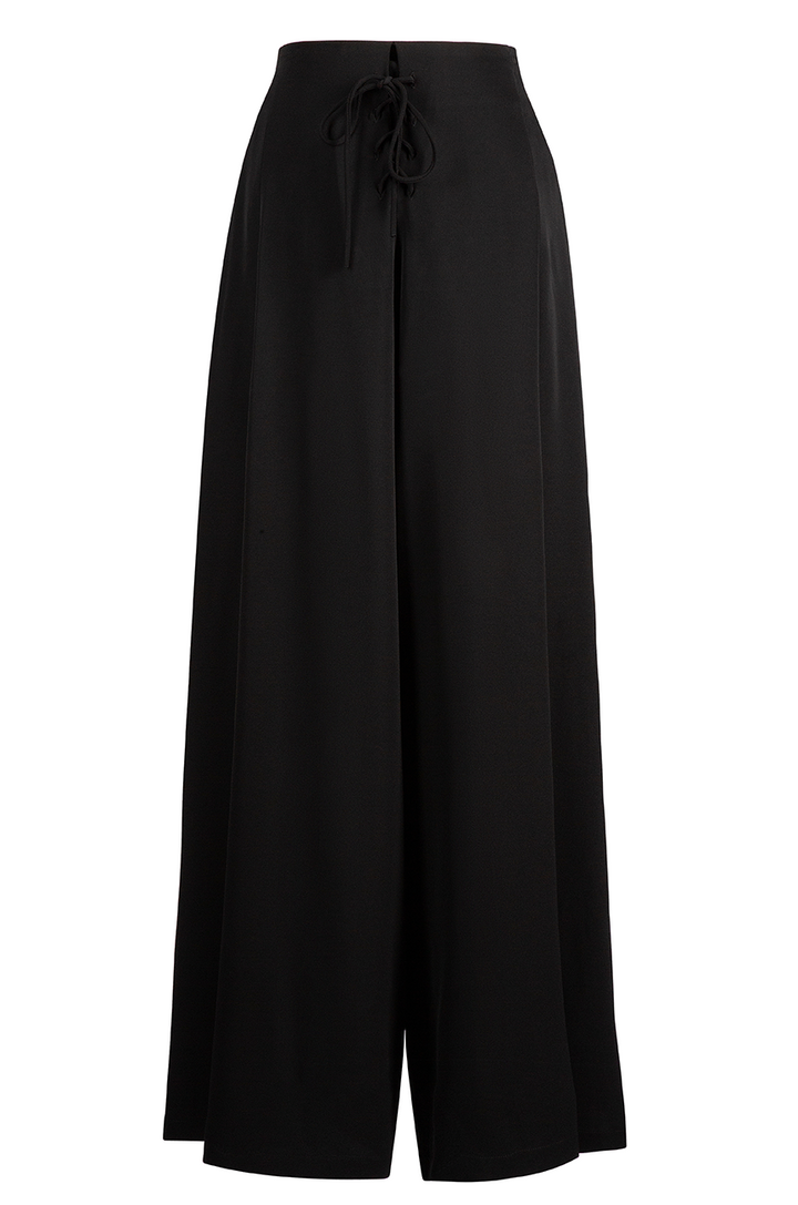 D'Amour Wide Leg Lace Up Pants