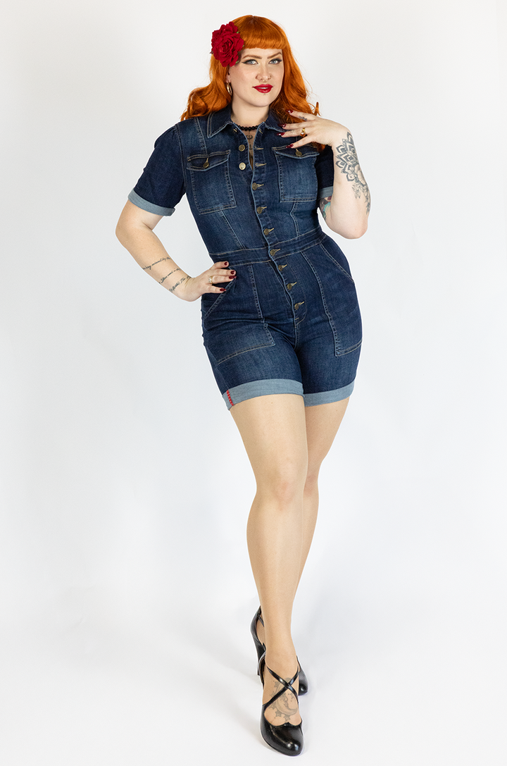 Hollywood Jumpsuit (Dark Denim)