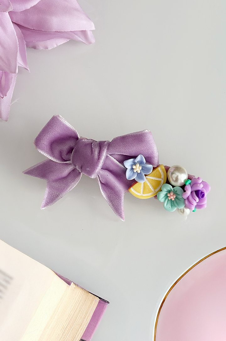 Lilac Garden Follies Hair Clip