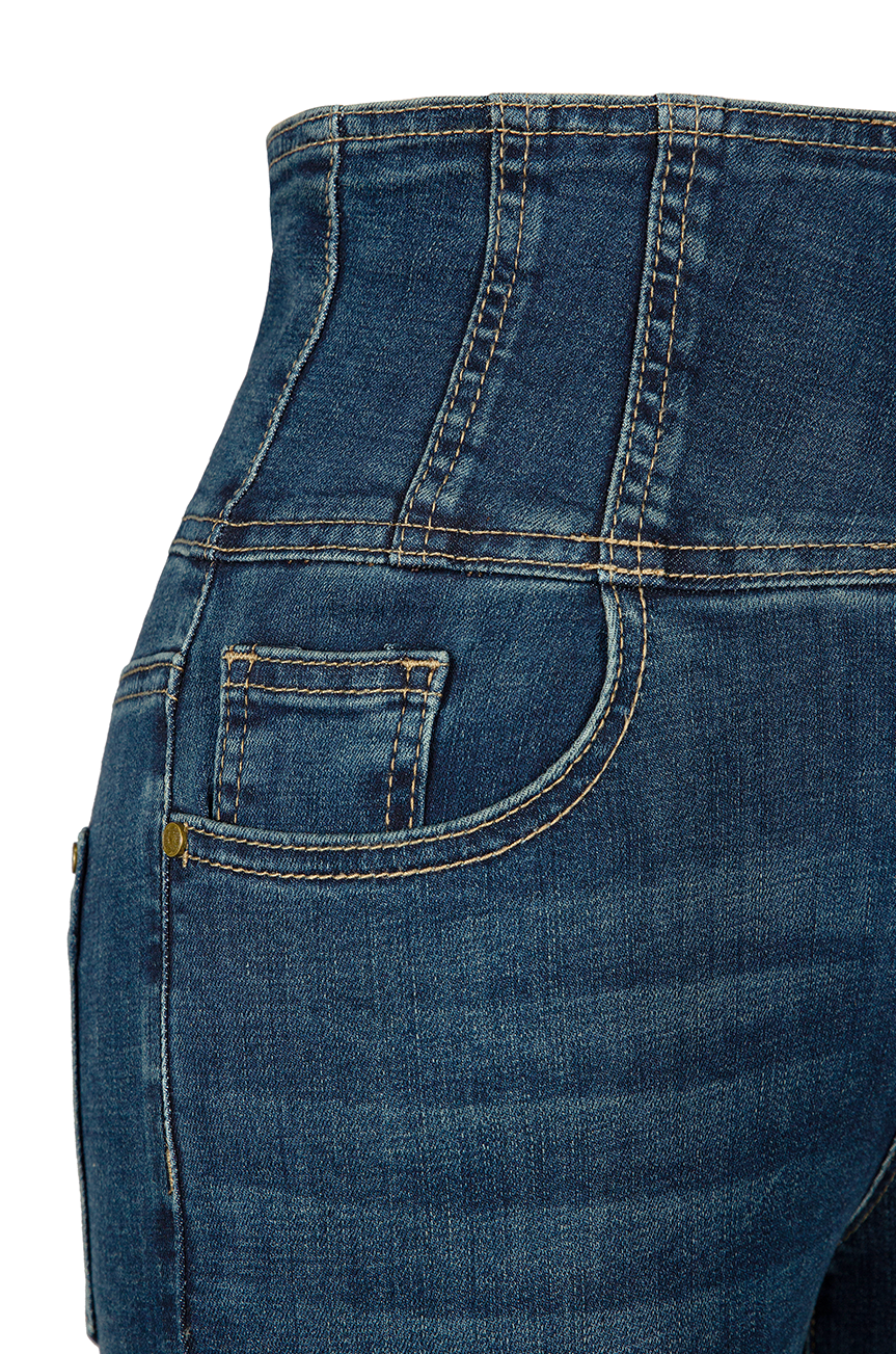 Vegas Wide Leg Denim Jean (Dark Denim)