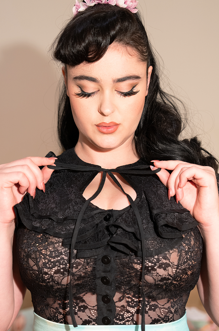 Once Upon A Time Lace Blouse (Black)