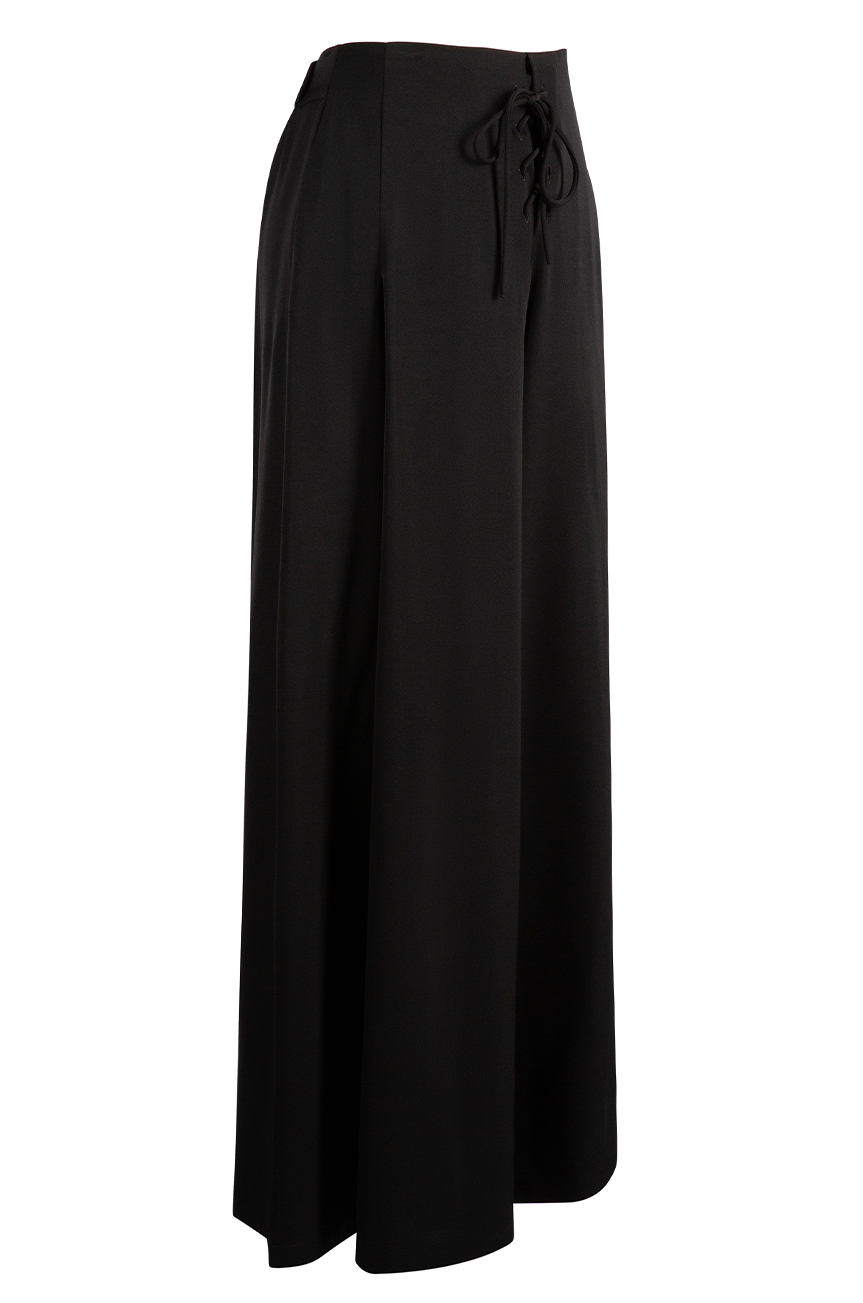 D'Amour Wide Leg Lace Up Pants