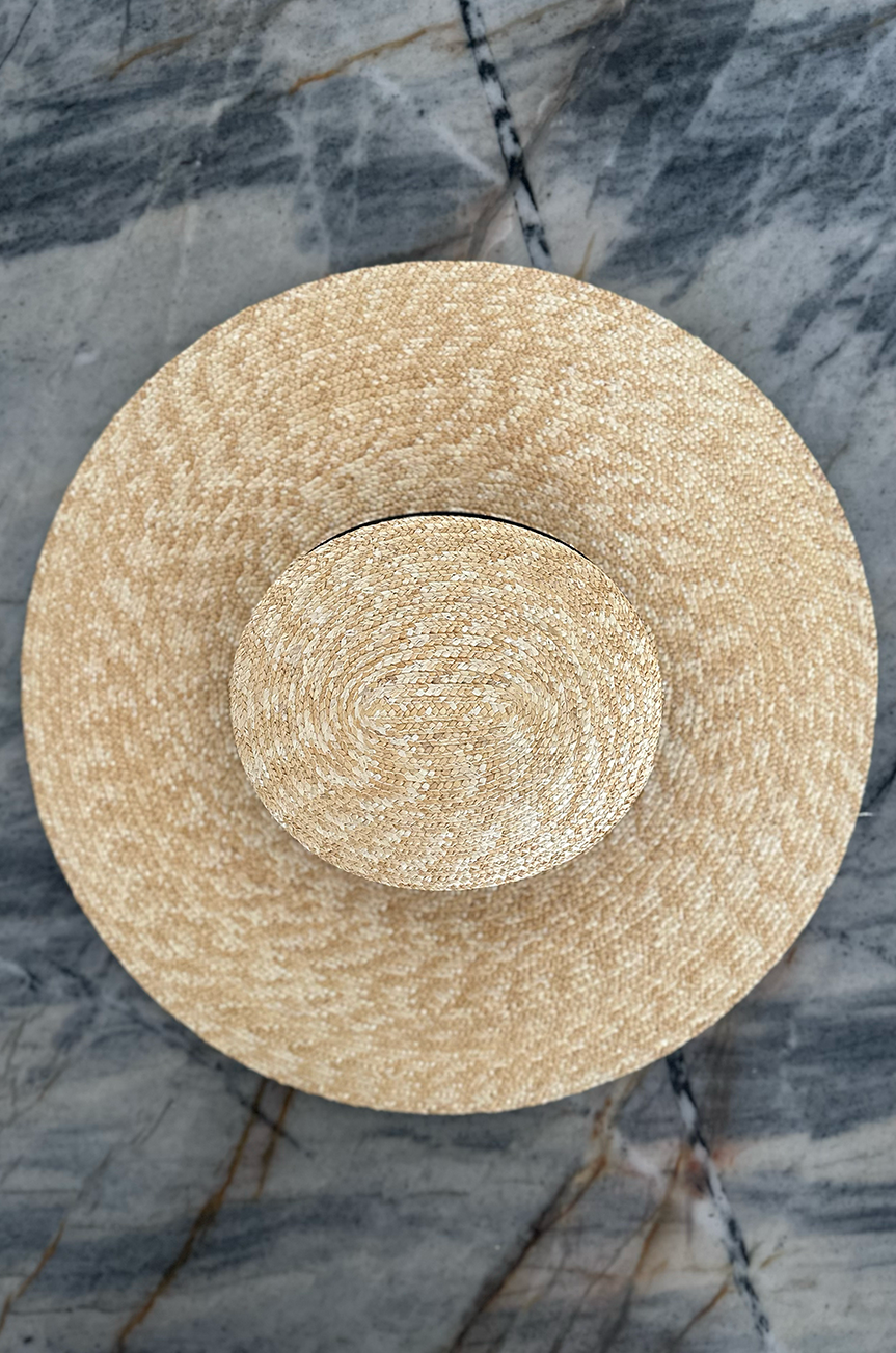 D'Amour Ruffle Straw Hat