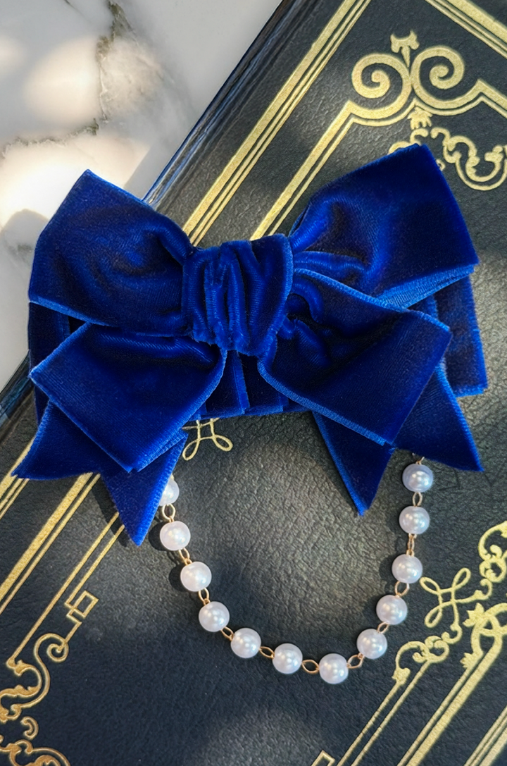 Dottie Darling Follies Hair Bow (Blue)