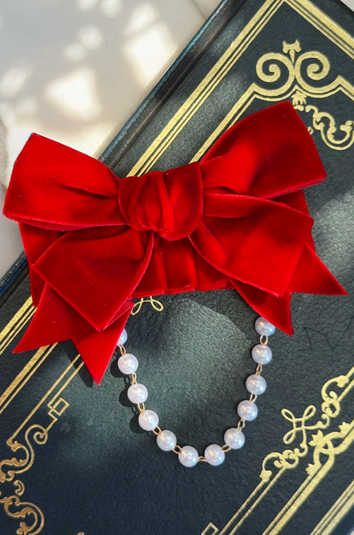 Dottie Darling Follies Hair Bow (Red)