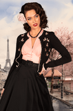 Poodles In Paris Long Sleeve Top (Soft Pink)