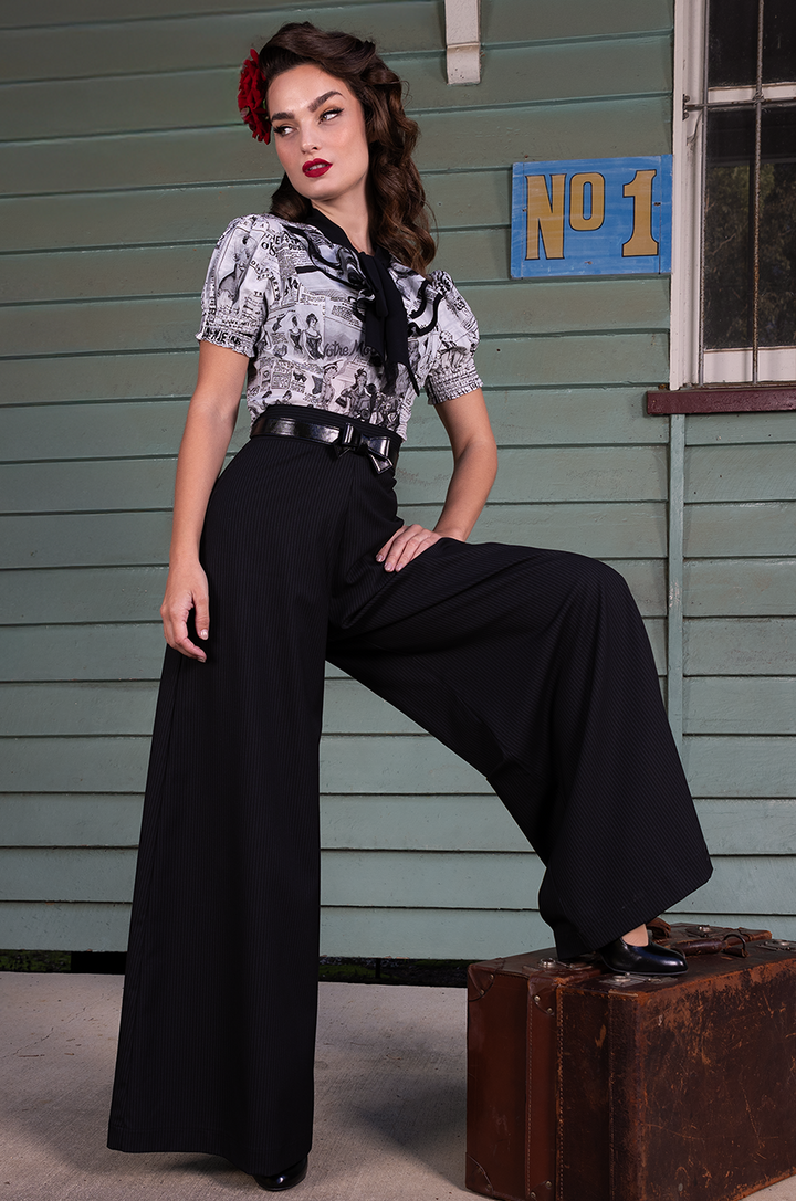 Read All About It Palazzo Pants