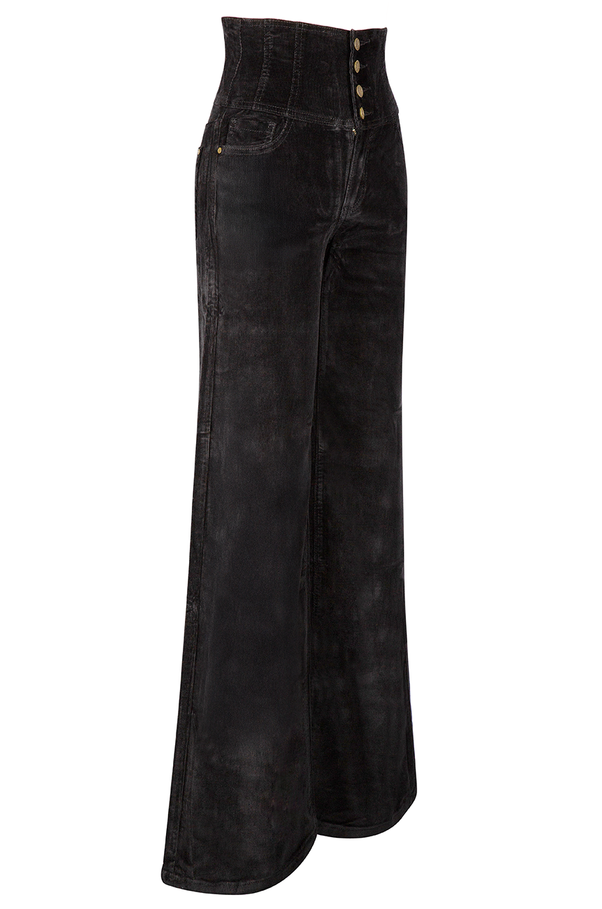 Boston Corset Corduroy Pants (Black)