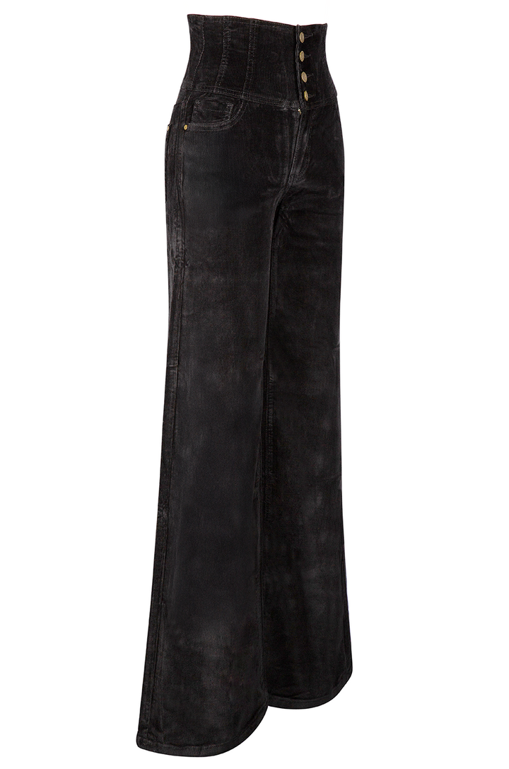 Boston Corset Corduroy Pants (Black)