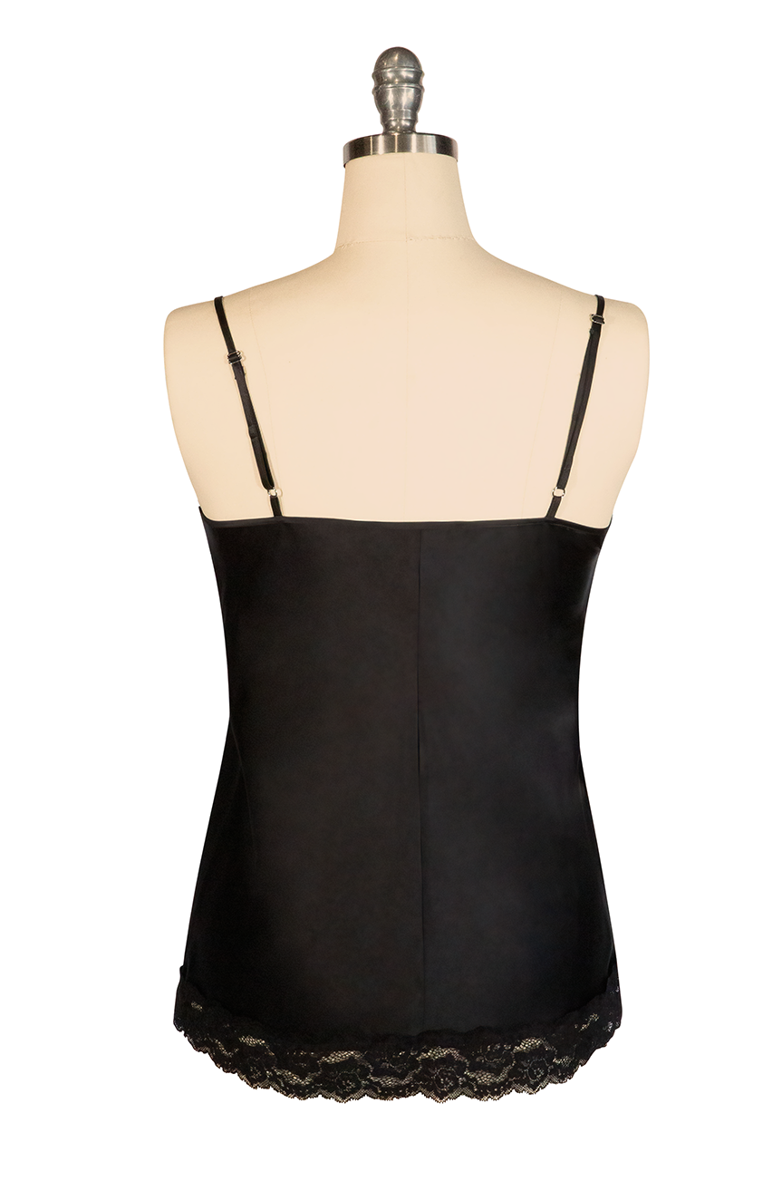 D'Amour Silk Camisole (Black)