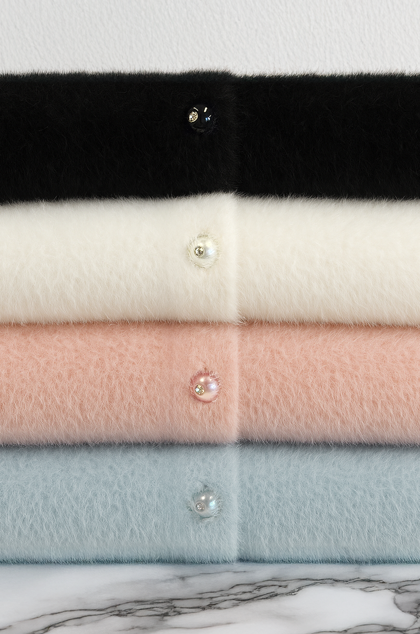 Powder Puff Cardigan (Vanilla)