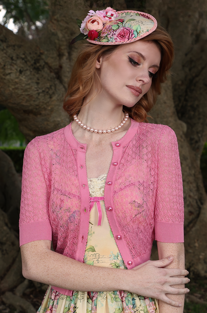 Birdsong Cardigan (Pink)