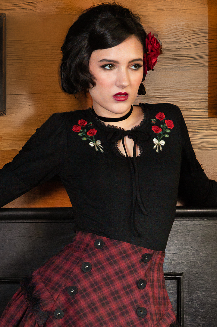 Rouge Noir Rose Top